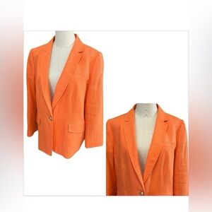 Women's Orange Blazer sze 2